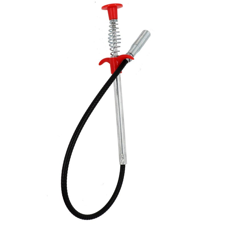 AUSAYE Drain Snake Drain Clog Remover Flexible Grabberable Pick Up Cleaning Tool Reacher Claw Stick, Drain Auger Grab Trash Hairs from Drain,Sink,Bathroom Tub Toilet Hose (24 Inch Drain Snake) - Image 1